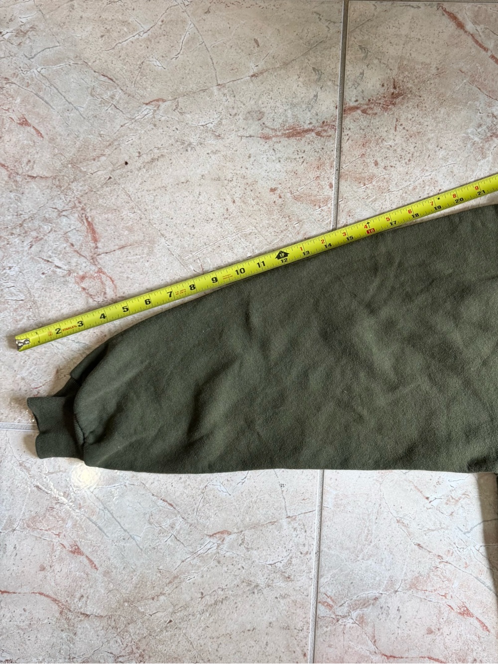 Vintage Jerzees Olive Green Crewneck Sweater - Men's - Picture 6 of 6